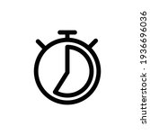 stopwatch. stop watch timer... | Shutterstock .eps vector #1936696036