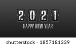 happy new year 2021. with... | Shutterstock .eps vector #1857181339