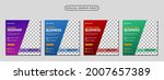 collection of social media post ... | Shutterstock .eps vector #2007657389
