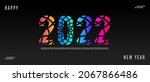 happy new year. creative... | Shutterstock .eps vector #2067866486