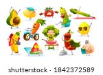 funny fruits and vegetables... | Shutterstock .eps vector #1842372589
