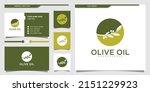 Olive Tree And Oil Logo Design...