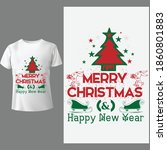 merry christmas tshirt design... | Shutterstock .eps vector #1860801883