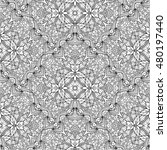 seamless monochrome pattern.... | Shutterstock . vector #480197440