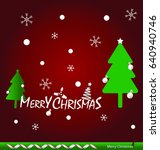 merry christmas and happy new... | Shutterstock . vector #640940746