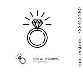 Ring With Diamond Icon ...