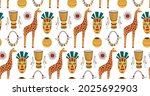 collection of african... | Shutterstock .eps vector #2025692903