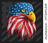 eagle head with american flag... | Shutterstock .eps vector #1973491349
