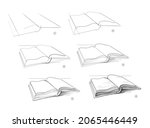 page shows how to learn to draw ... | Shutterstock .eps vector #2065446449