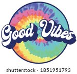 70s retro groovy hippie good... | Shutterstock .eps vector #1851951793