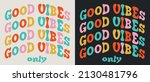 retro 70s groovy good vibes... | Shutterstock .eps vector #2130481796