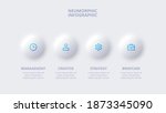 neumorphic button element for... | Shutterstock .eps vector #1873345090