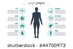 vector human body infographic.... | Shutterstock .eps vector #644700973