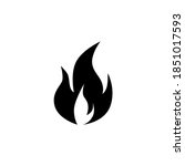 fire flame icon symbol vector... | Shutterstock .eps vector #1851017593