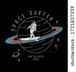 space surfer vector... | Shutterstock .eps vector #1721837359