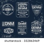 set of emblem  labels denim... | Shutterstock .eps vector #332863469