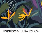artistic seamless pattern with... | Shutterstock .eps vector #1867391923