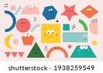 set of cartoon basic geometric... | Shutterstock .eps vector #1938259549
