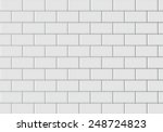 ceramic brick tile wall  | Shutterstock .eps vector #248724823
