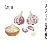 garlic seasoning spice for... | Shutterstock .eps vector #2108737769