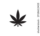 Cannabis Leaf Icon Symbol Sign...