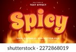 3d gradient word spicy editable ...