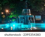 Small photo of PLOVDIV. BULGARIA, 08 OCTOBER 2023 : Fountain at Tzar Simeon Central garden in Plovdiv. Bulgaria