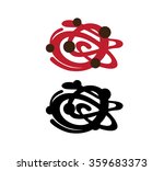 abstract wall art sticker... | Shutterstock .eps vector #359683373