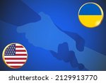 america is helping ukraine in... | Shutterstock .eps vector #2129913770