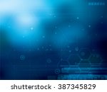 abstract technology background... | Shutterstock .eps vector #387345829