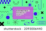 memphis background. abstract... | Shutterstock .eps vector #2093006440