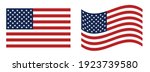 USA flag vector illustration. eps 10 vector 