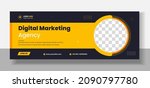 digital marketing social media... | Shutterstock .eps vector #2090797780