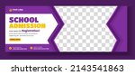 school admission social media... | Shutterstock .eps vector #2143541863