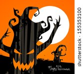vector halloween background... | Shutterstock .eps vector #155353100