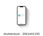Small photo of Pix app on smartphone iPhone 13 Pro screen on white background. Rio de Janeiro, RJ, Brazil. October 2021.