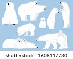 Simple White Bear Character...