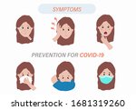 coronavirus symptom infographic ... | Shutterstock .eps vector #1681319260