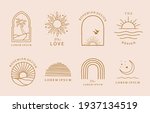 collection of line design with... | Shutterstock .eps vector #1937134519
