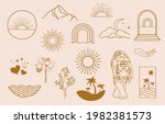 collection of line design with... | Shutterstock .eps vector #1982381573