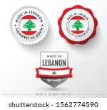 made in lebanon icon set... | Shutterstock .eps vector #1562774590