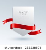 set of premium ribbons. vector... | Shutterstock .eps vector #283238576