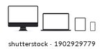 set of devices icons. realistic ... | Shutterstock .eps vector #1902929779