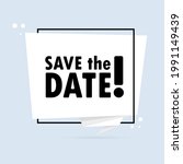 save the date. origami style... | Shutterstock .eps vector #1991149439