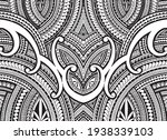 polynesian ornament tattoo... | Shutterstock .eps vector #1938339103