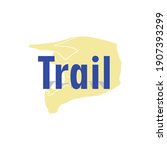trail text logo vector graphics | Shutterstock .eps vector #1907393299