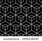 seamless black geometric... | Shutterstock .eps vector #1090228439