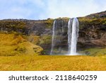 Seljalandsfoss and the Gljúfrabúi waterfall in Iceland, incredible beauty