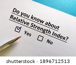 One person is answering question about trading. He knows about relative strength index.
