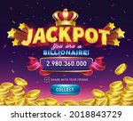 jackpot. gambling game bright... | Shutterstock .eps vector #2018843729